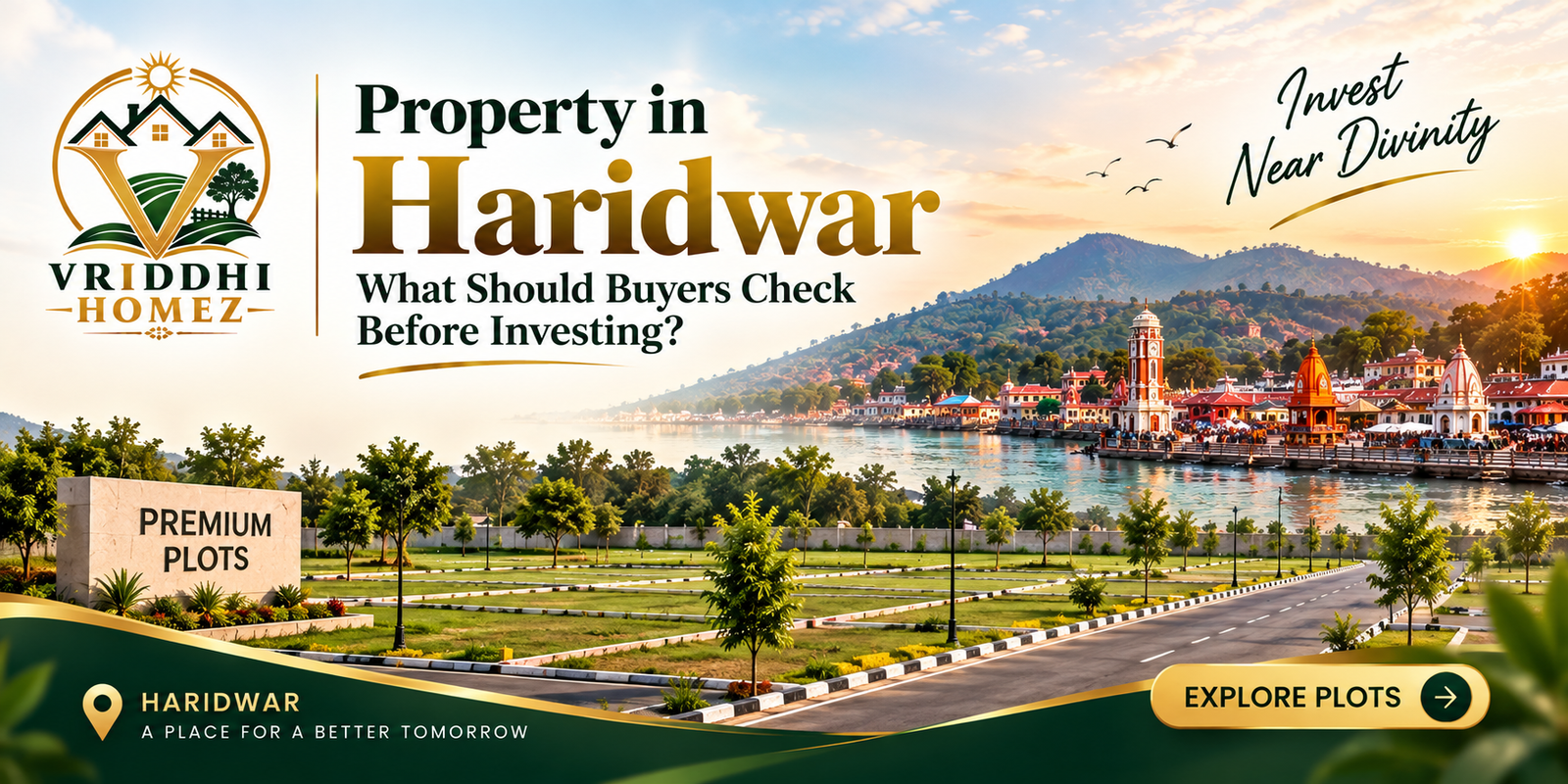 Property in Haridwar, plots in Haridwar, residential plots in Haridwar, property investment in Haridwar, premium plots in Haridwar, Haridwar real estate, plots for sale in Haridwar, Vriddhi Homez